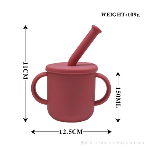 China New Silicone Water Cup Baby Anti-Drop Cup Supplier